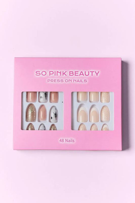 SO PINK BEAUTY Press On Nails 2 Packs 5c47318c-6fae-42b5-b097-8fd0ce75303c-Max