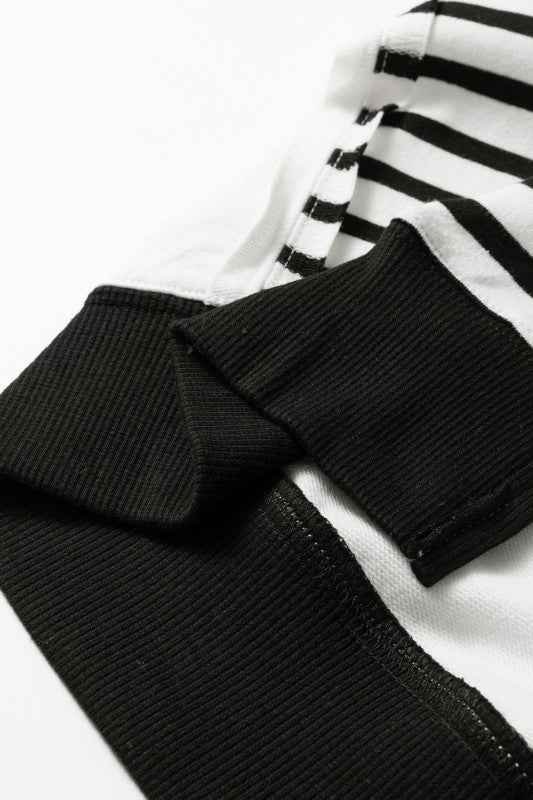 Stripe Patchwork Long Sleeve Knit Top 5c54dead-e7b7-4b3e-a493-21b1d5174955