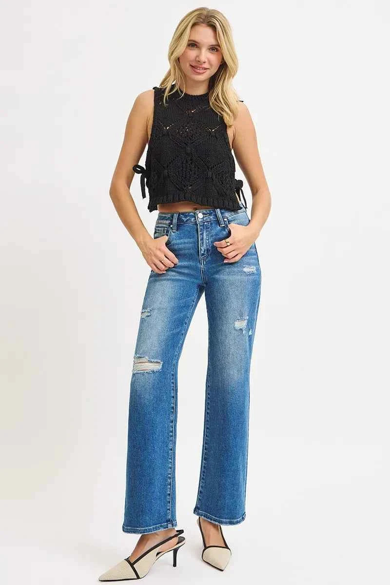 RISEN Full Size High Rise Ankle Straight Front Body Distressed Jeans Plus Size 5c7122209e2e4b9fbeaba3da251734b6-Max-Origin
