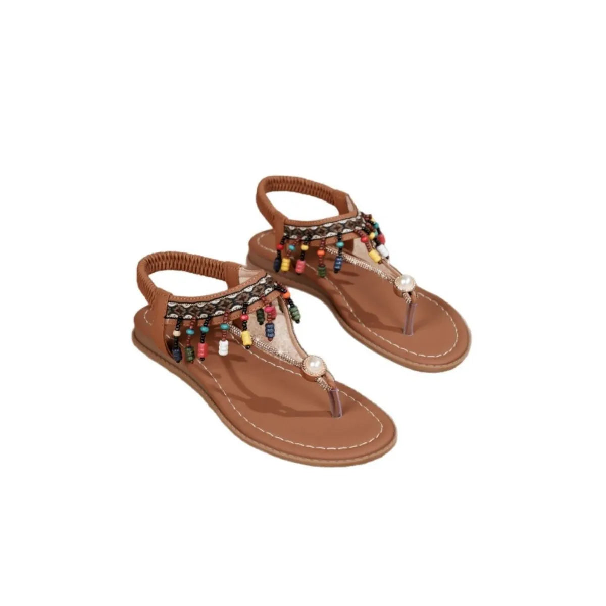 Toe Post Platform Sandals Brown 5c7ef39b-73ec-4b95-b50a-e78f84263855-Max-Origin