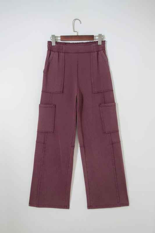 Mineral Wash Cargo Patch Pocket Utility Sweatpants Mineral Red 5c999148-492a-4851-a3f4-51915cc89988
