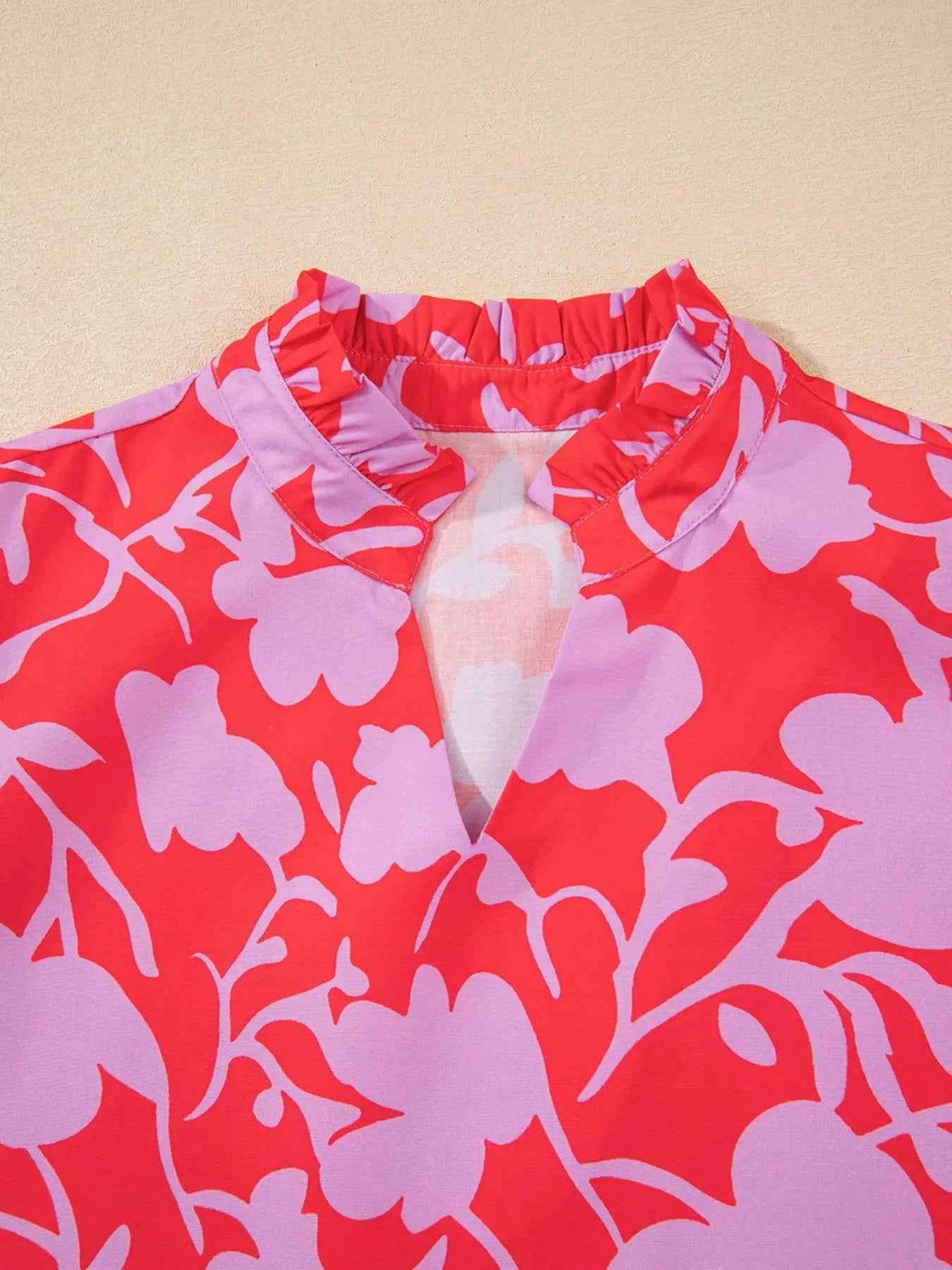 Floral Print Ruffle Hem Shirt Dress 5ca1930c-d392-4c4b-a401-ec47a19c91a8-Max-Origin