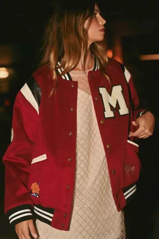 MABLE M Bomber Varsity Jacket with Patch Detail 5cbafef8977846ef8105ebdd5cd0b822-Max-Origin