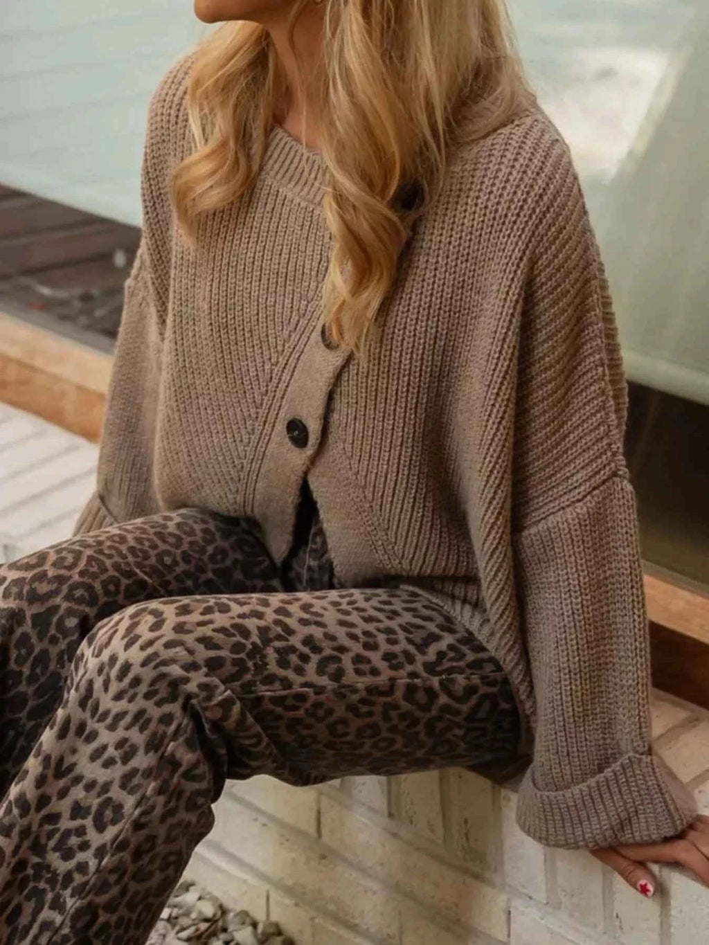 Asymmetrical Button Detail Sweater 5cec10f1-a7df-46a9-9410-24ce305265c3-Max-Origin