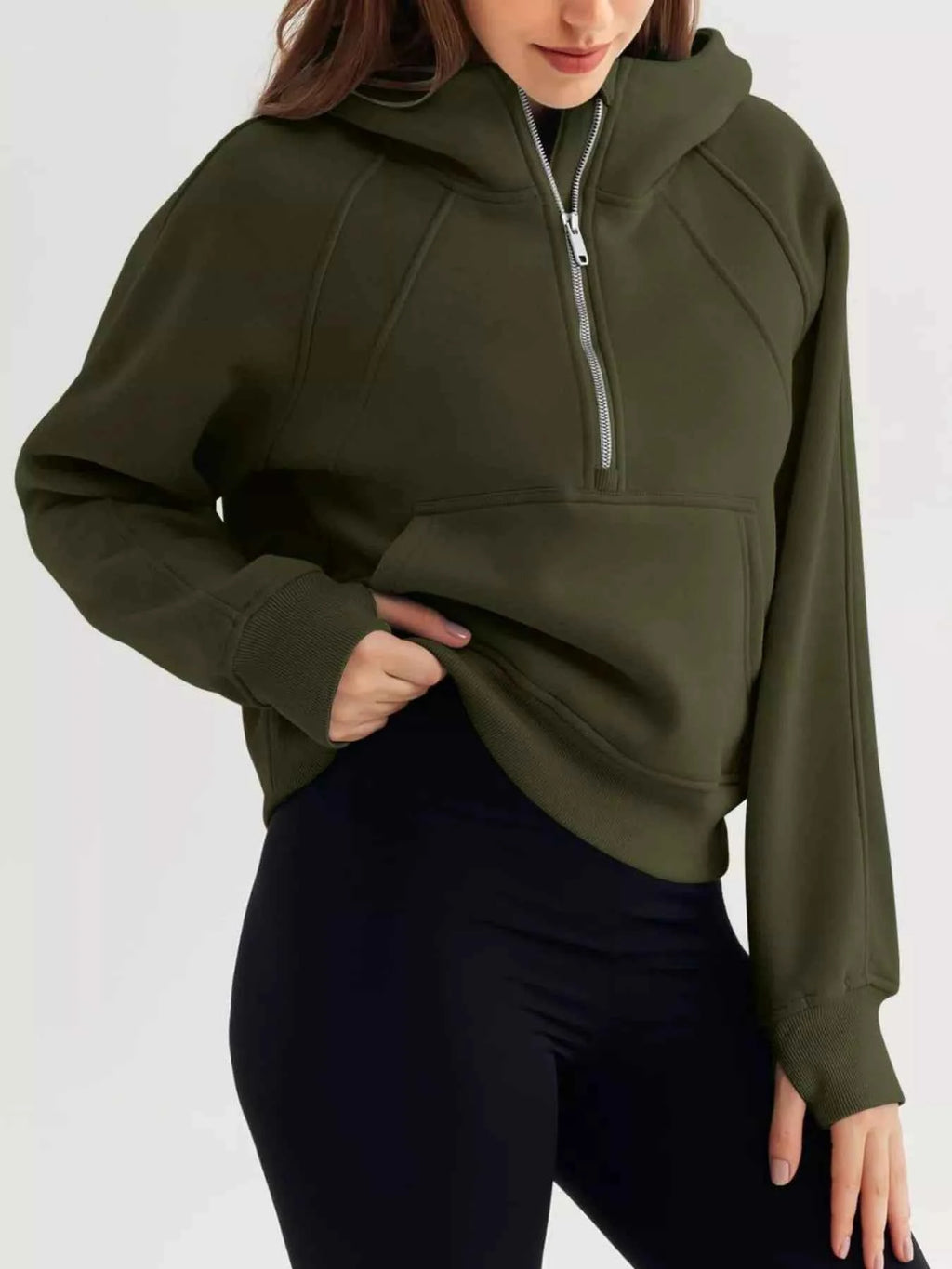 Half Zip Raglan Sleeve Hoodie 5cf958ad-a044-4675-958a-91786fee914c-Max-Origin