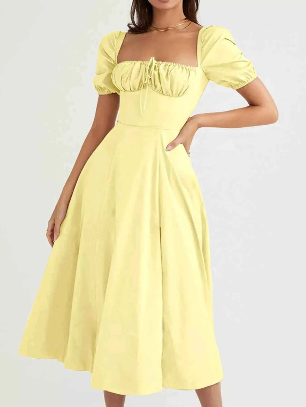 Full Size Slit Short Sleeve Midi Dress Plus Size 5d060a8c84f445118adf6c3ca562472e-Max-Origin