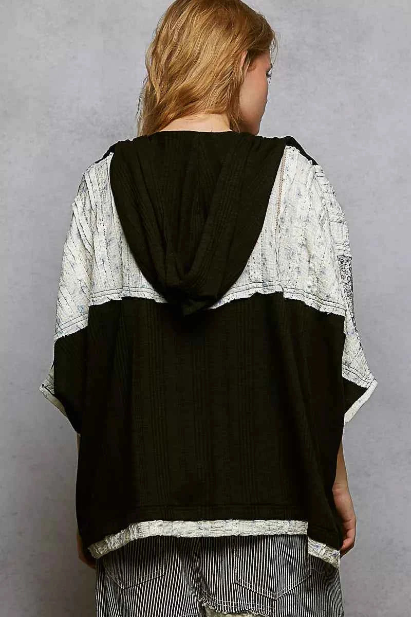 POL Floral Star Patch Hooded Blouse with Lace Contrast Detail 5d2456a3-bb9e-44be-b987-c31dfe36277e-Max-Origin