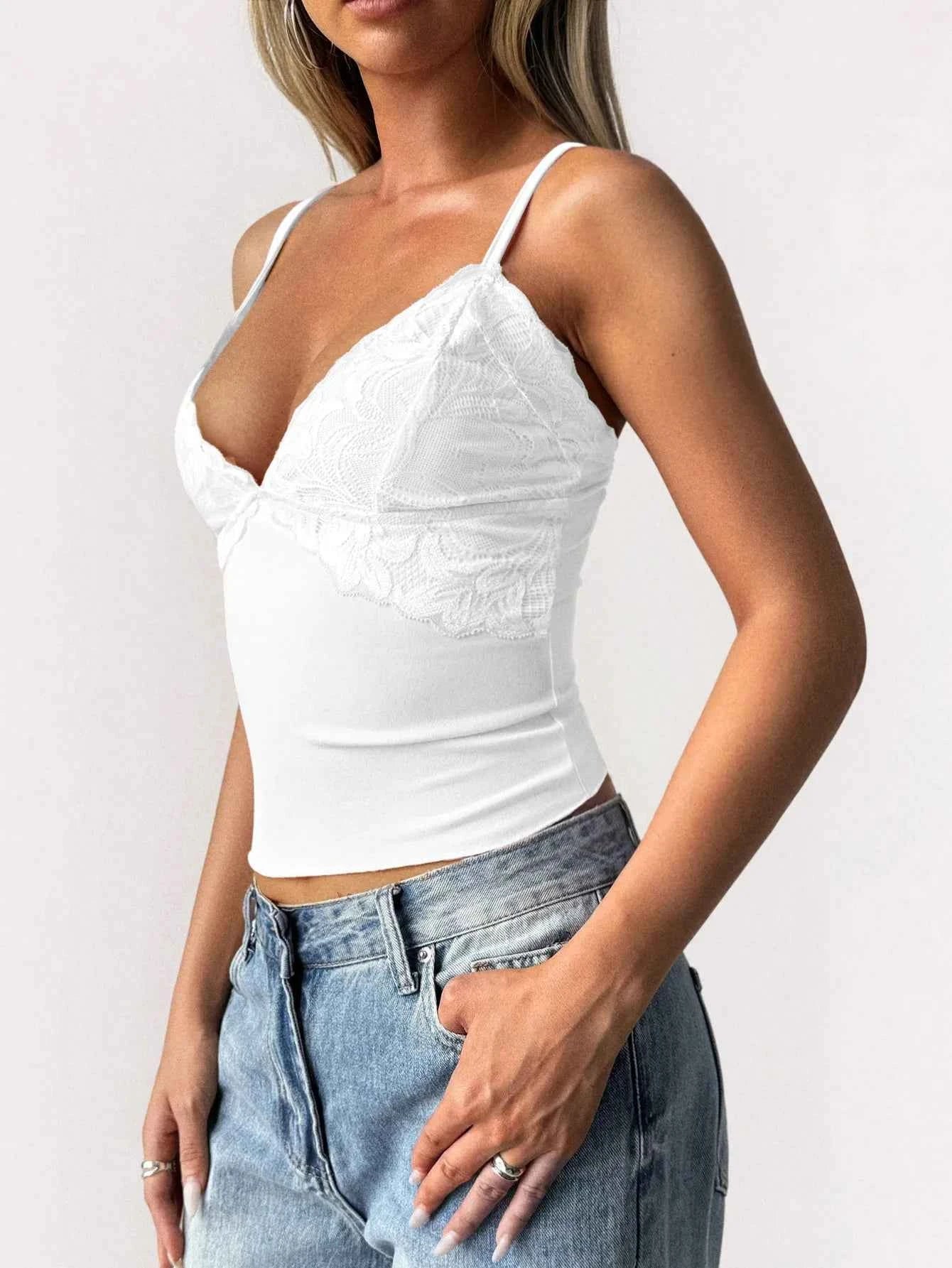 Lace Trim V-Neck Cami Top 5d5214e7-c247-4a92-9e92-673c99b52739-Max-Origin