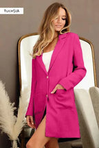 BiBi Single Breasted Blazer with Patch Pockets 5d5bafdffa0d49298e1c9d010dfb9d2a-Max-Origin