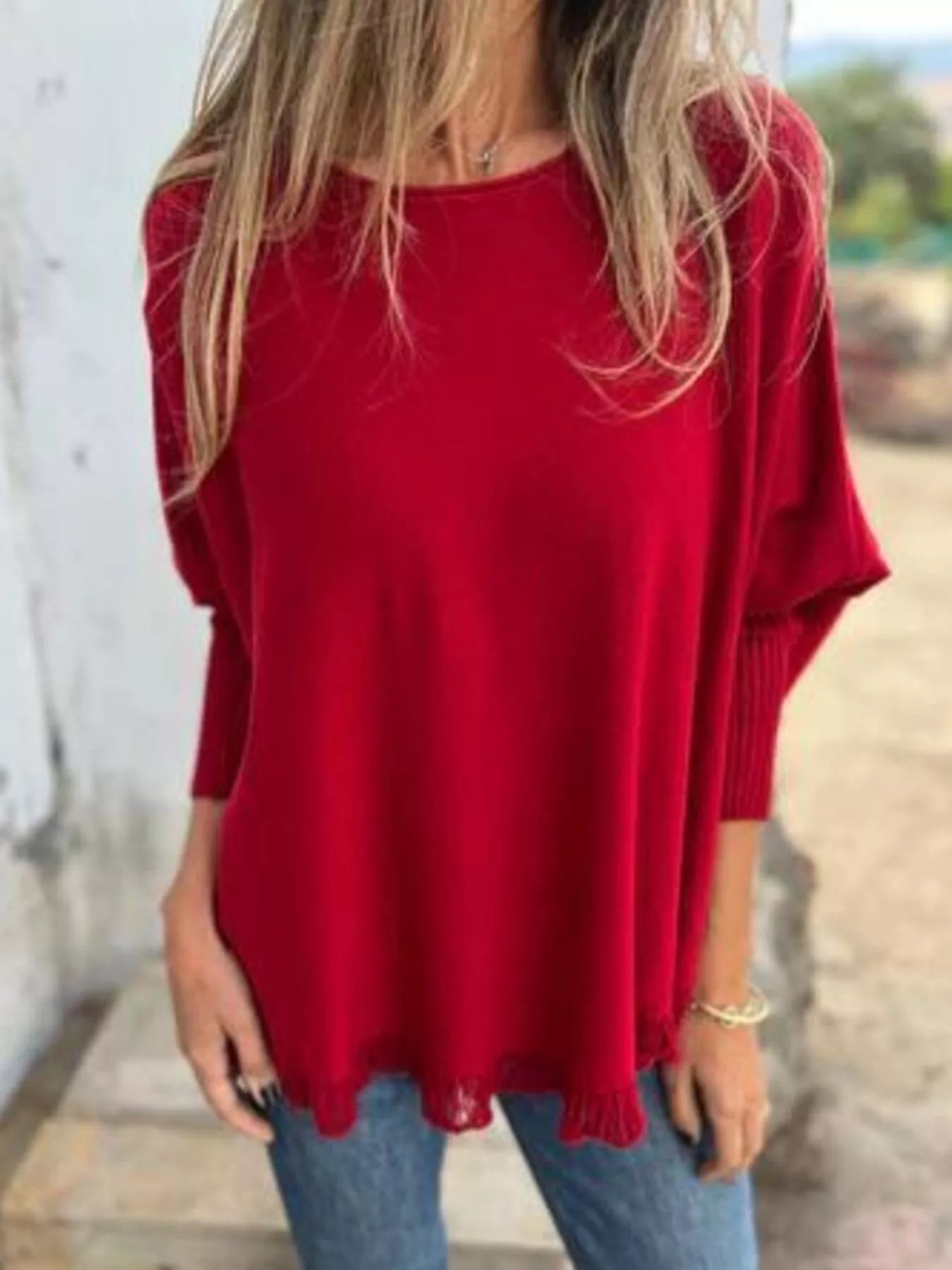Full Size Round Neck Long Sleeve Knit Top with Lace Trim Plus Size 5d6ef346-d817-425a-a599-c305ab55e8f3-Max-Origin