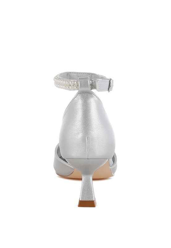 Onkana Diamante Brooch Kitten Heel Sandals 5d7ecbe2-7c81-4950-a7d6-c1cbbee01f64