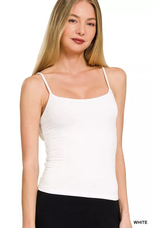 Double Layered Round Neck Spaghetti Cami WHITE 5d8b02ac-9b95-4dd6-b500-03f77c9a27fe-Max-Origin