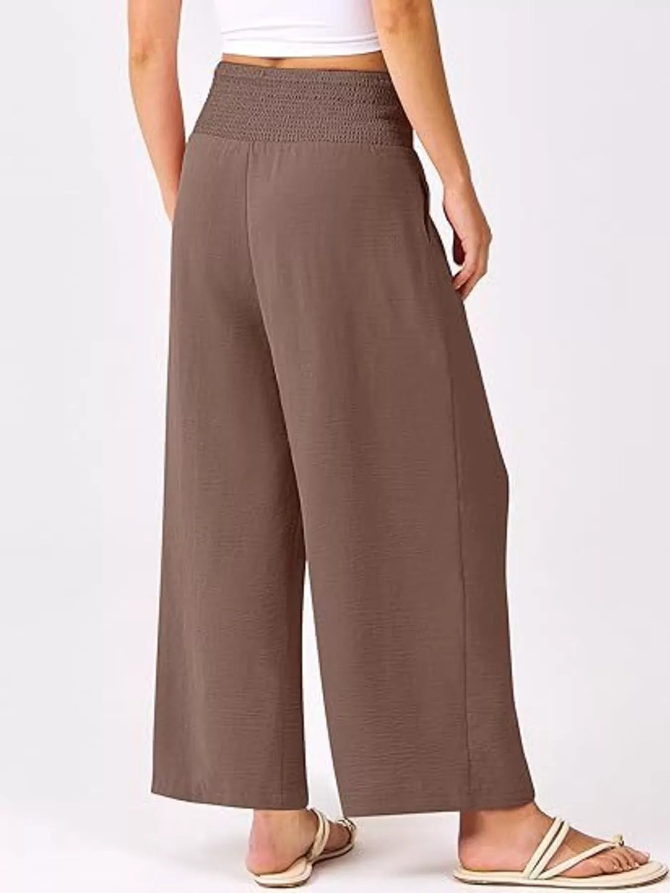 Wide Leg Smocked High Waist Pants 5db4fef995aa4252b40c4ab6ccfa1571-Max-Origin