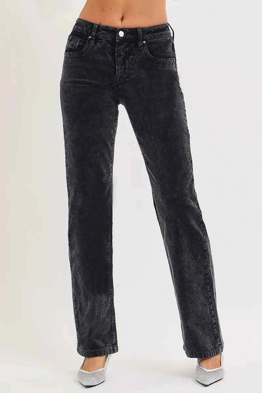 Tummy Control Mid Rise Straight Leg Corduroy Pants 5dc360439567489c8238cd04408f0d6d-Max-Origin
