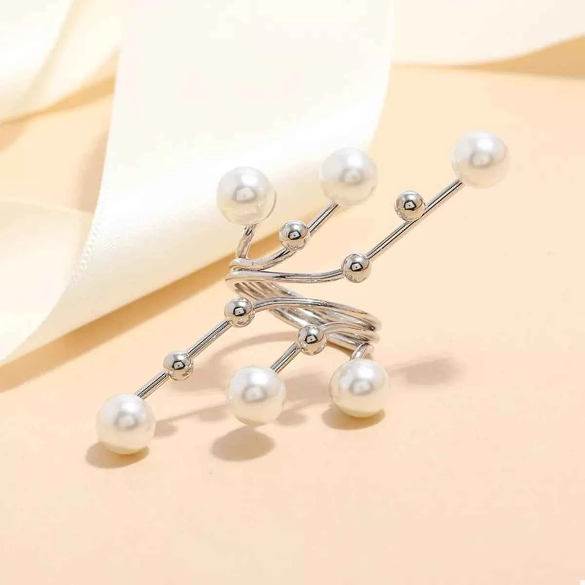 Alloy Pearl Bypass Ring 5dcaec6e-70b6-45ed-a3ed-76688a6703c3-Max-Origin