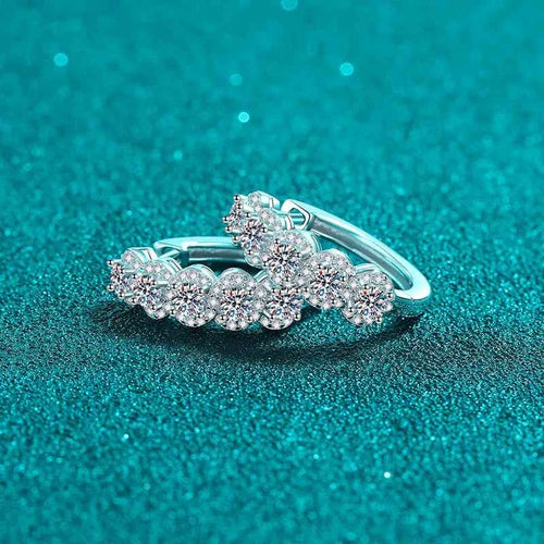 1 Carat Moissanite Zircon 925 Sterling Silver Huggie Earrings 5de01ba0-b0af-4f47-9fd1-636305c85566-Max