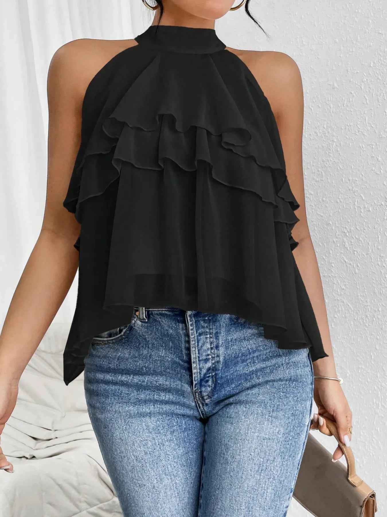 Ruffled Layered Sleeveless Top 5de8ba4c115f48c89add6cb1d81b90d2-Max-Origin