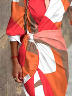 Printed Collared Neck Shirt Dress 5dea3ee427e54eedb0139778766dd5d4-Max-Origin