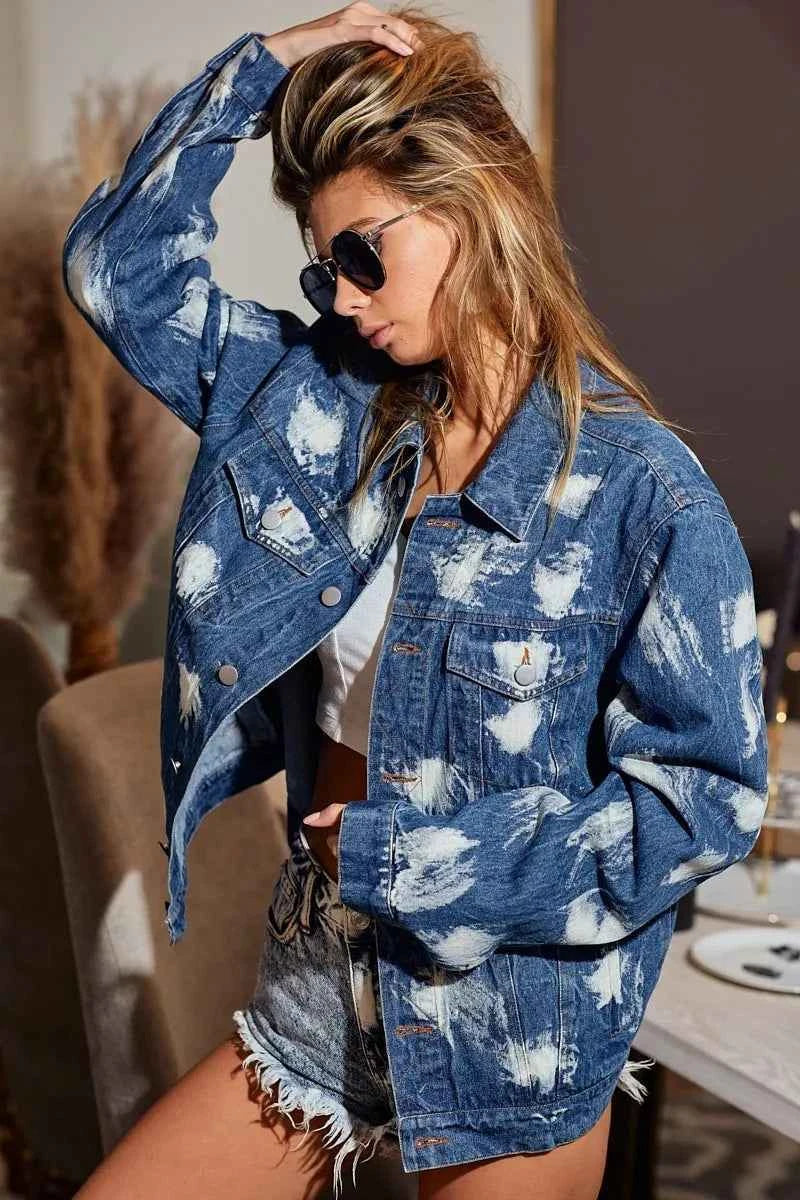 BiBi Washed Tie Dye Denim Jacket 5df77fd35d084939a87dd408623aabab-Max-Origin