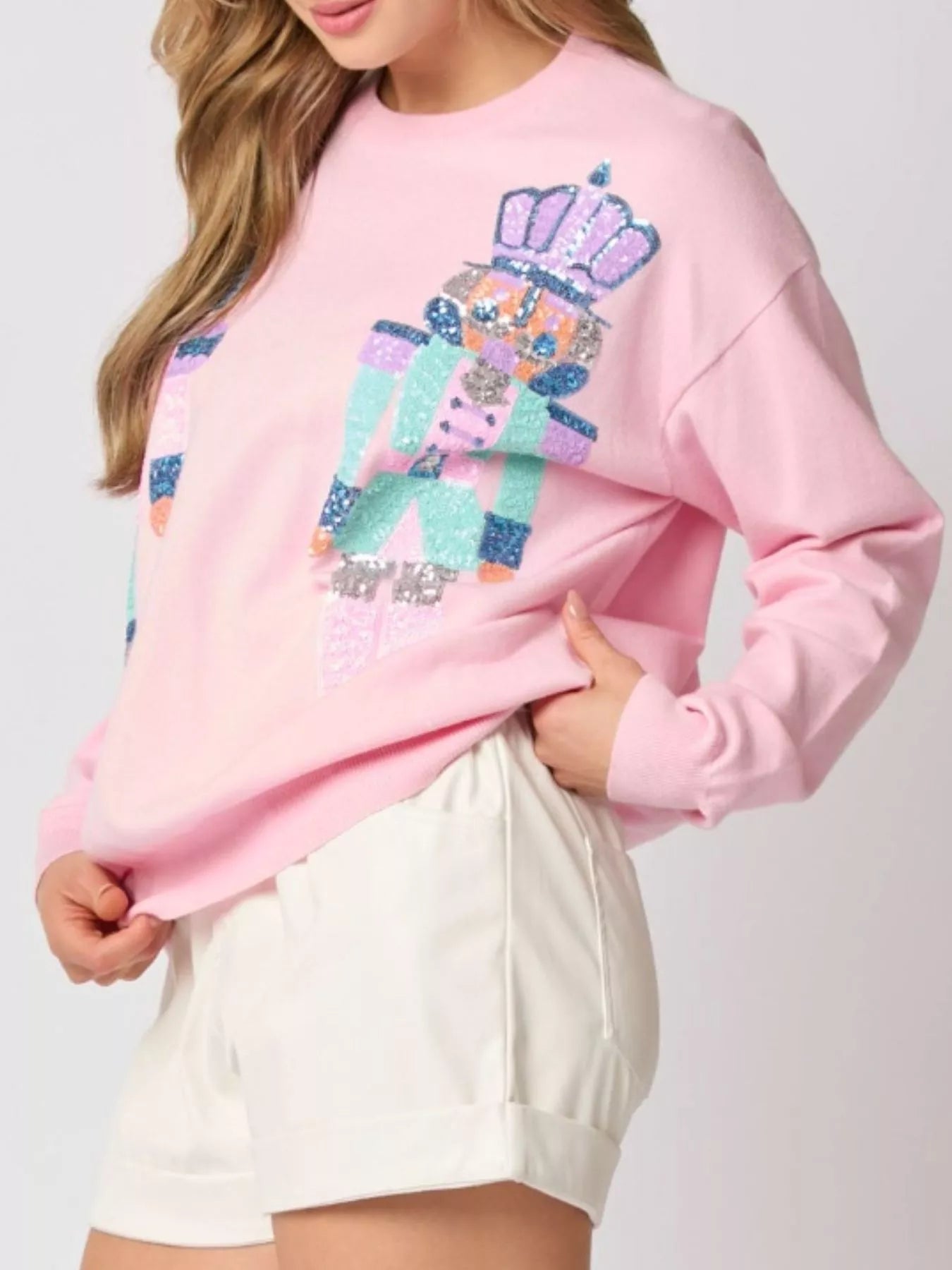 Sequined Nutcracker Long Sleeve Sweatshirt 5dffa6e7-7437-4346-b796-9e3dbab01d10-Max-Origin