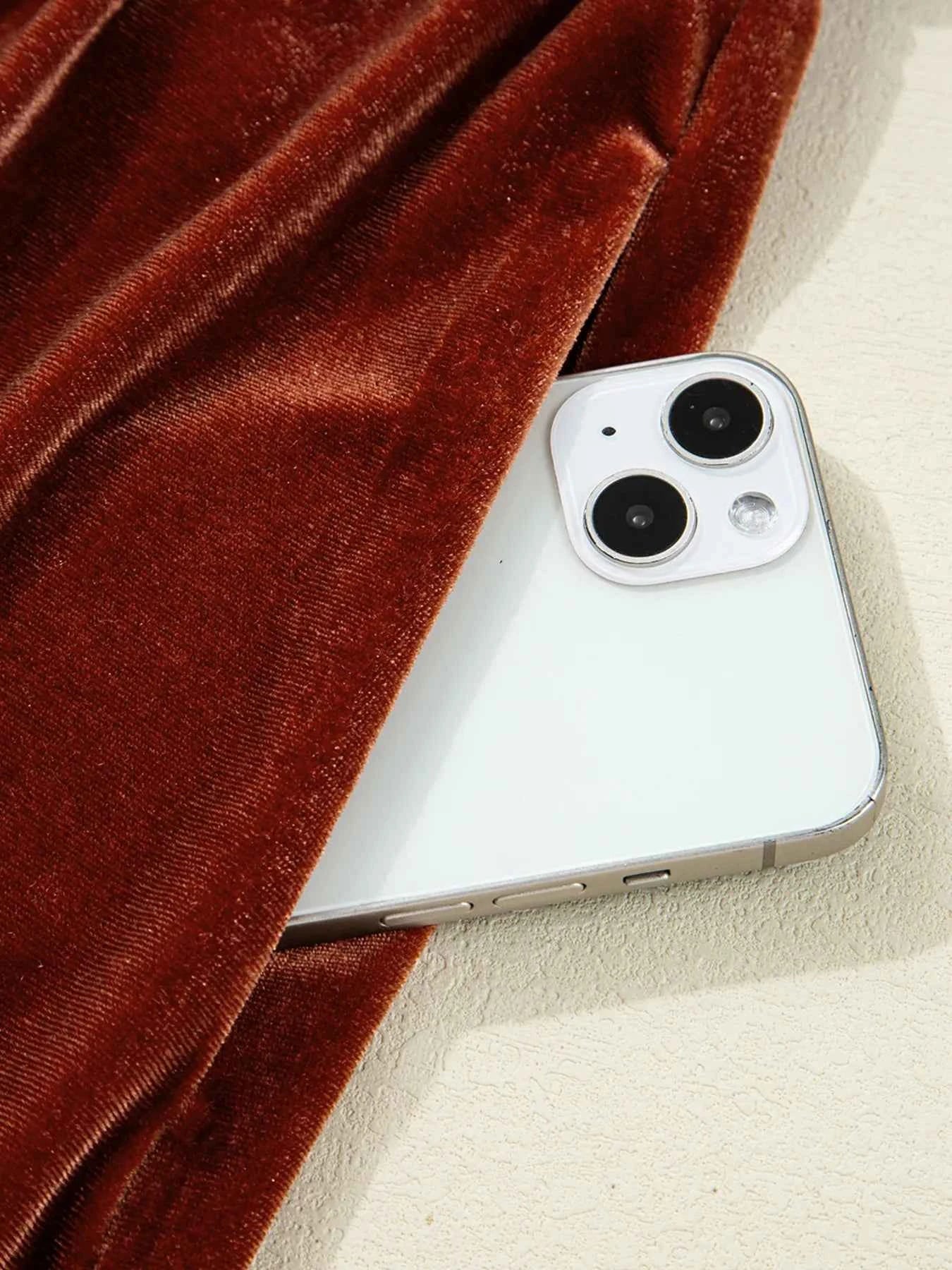 V Neck Puff Sleeve Velvet Dress 5e156ee3e58d4a69b24e0f12563cec87-Max-Origin