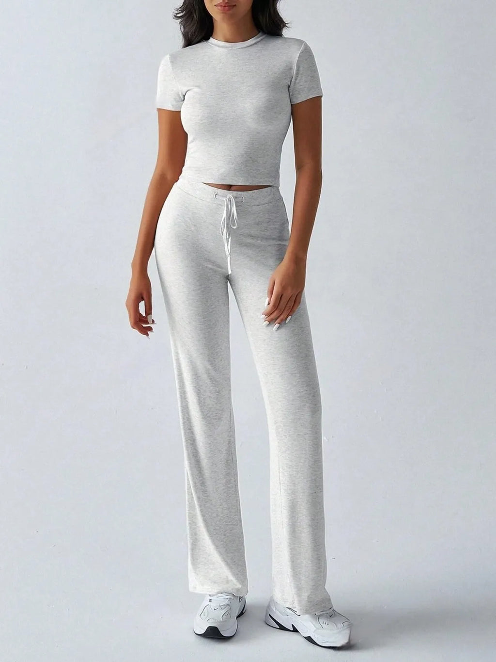 Round Neck Short Sleeve Top and Pants Set 5e1a9a68-50a5-490d-84f3-29e850502fe7-Max-Origin