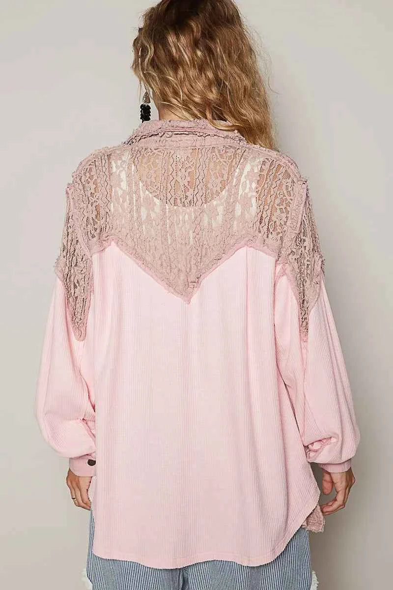 POL Lace Patchwork Button Up Shacket 5e1ed67b-333f-479f-989a-ac65344c8515-Max-Origin