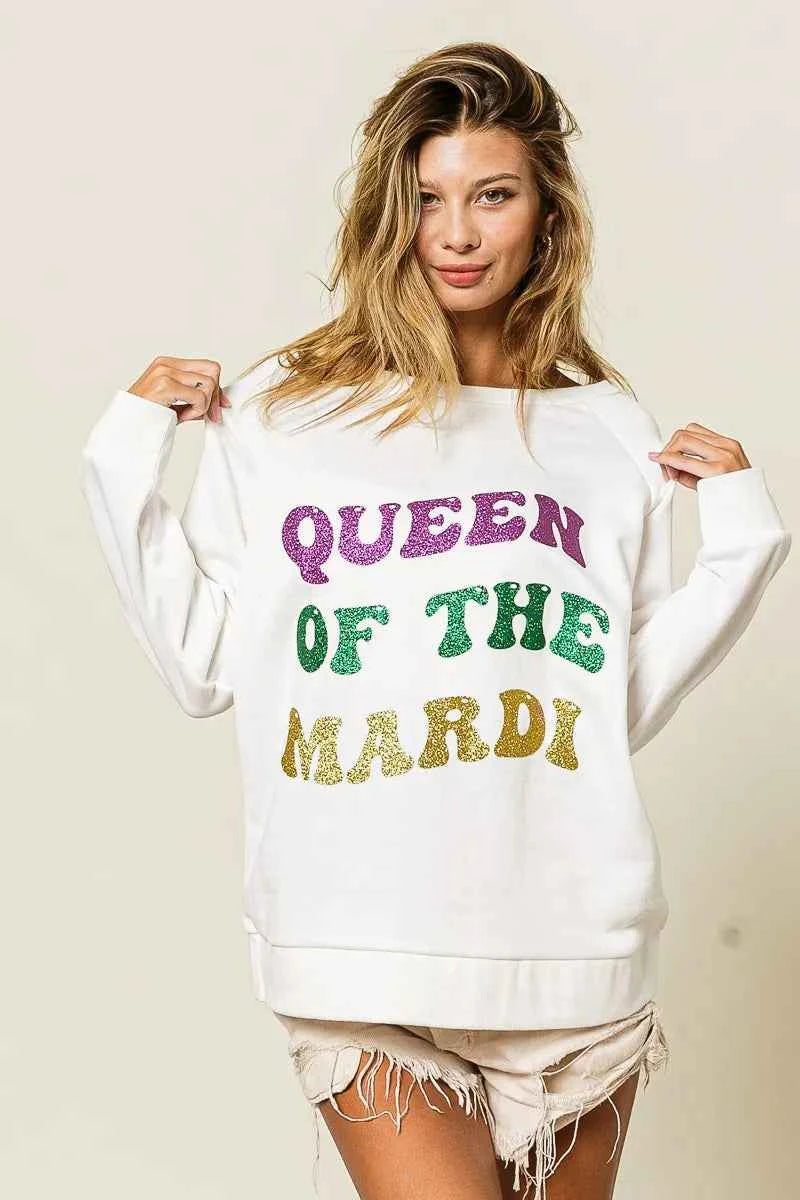 BiBi Queen Of Mardi Glitter Print Mardi Gras Sweatshirt 5e2a376005714e20806a9db467759a05-Max-Origin