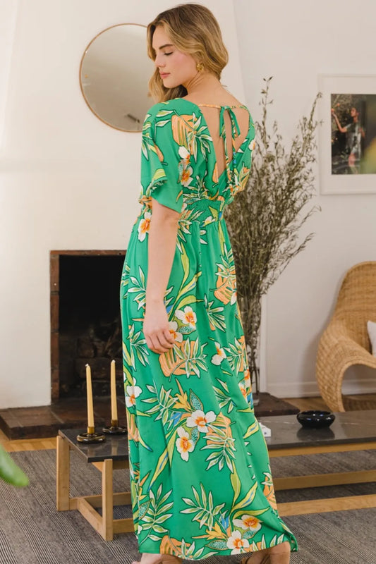 Full Size Floral Smocked Tied Back Maxi Dress 5eb5bd78-ea6b-48d3-b850-ba3590725dd9-Max