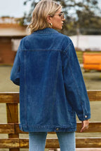 Buttoned Collared Neck Denim Jacket with Pockets 5ec053ee-9f28-49f8-91be-273a578bc1a8-Max