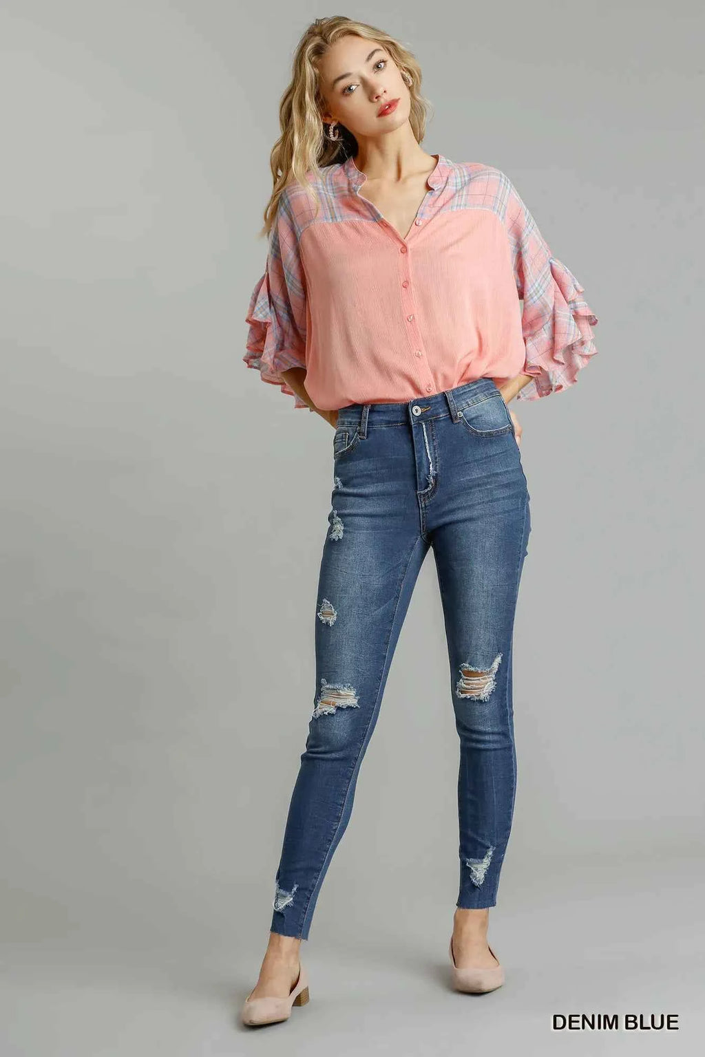 Umgee Distressed Skinny Jeans with Pockets 5ec8130f-5f0f-4074-8df8-8667a42dbef3-Max-Origin