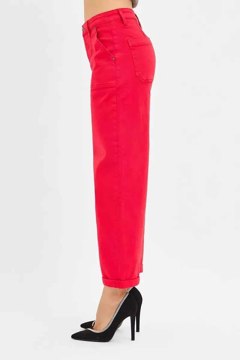 RISEN High Rise Ankle Cuffed Barrel Pants 5ecac233-c830-4178-b418-c023978344c1-Max-Origin