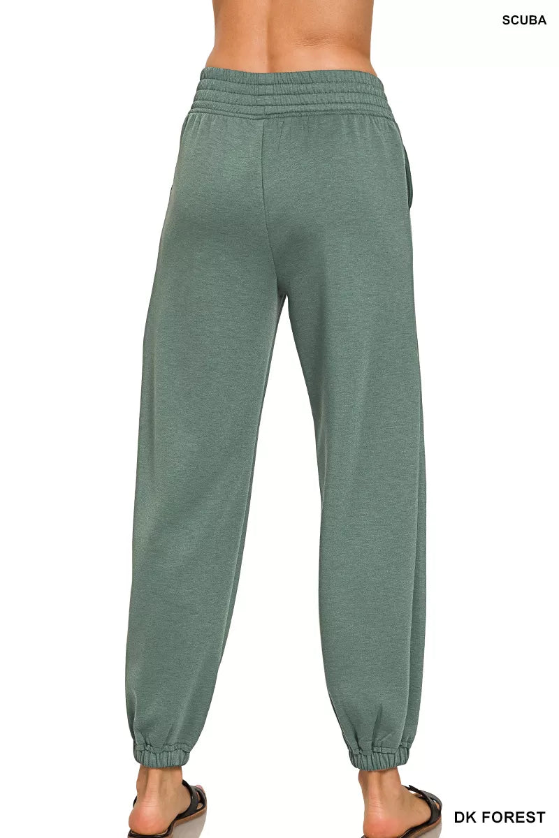 Scuba Elastic Waist Joggers with pockets 5ef244e5-ddec-4cc3-ba5e-602ff0b837dd-Max-Origin