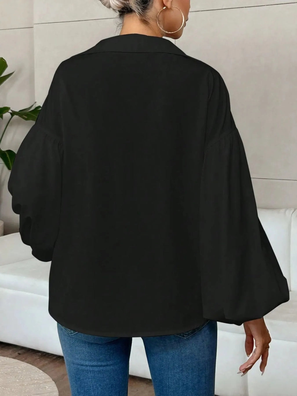 Polka Dot Balloon Sleeve Blouse 5ef7780f-be9b-4d5a-84d0-a0f3e6bb9221-Max-Origin