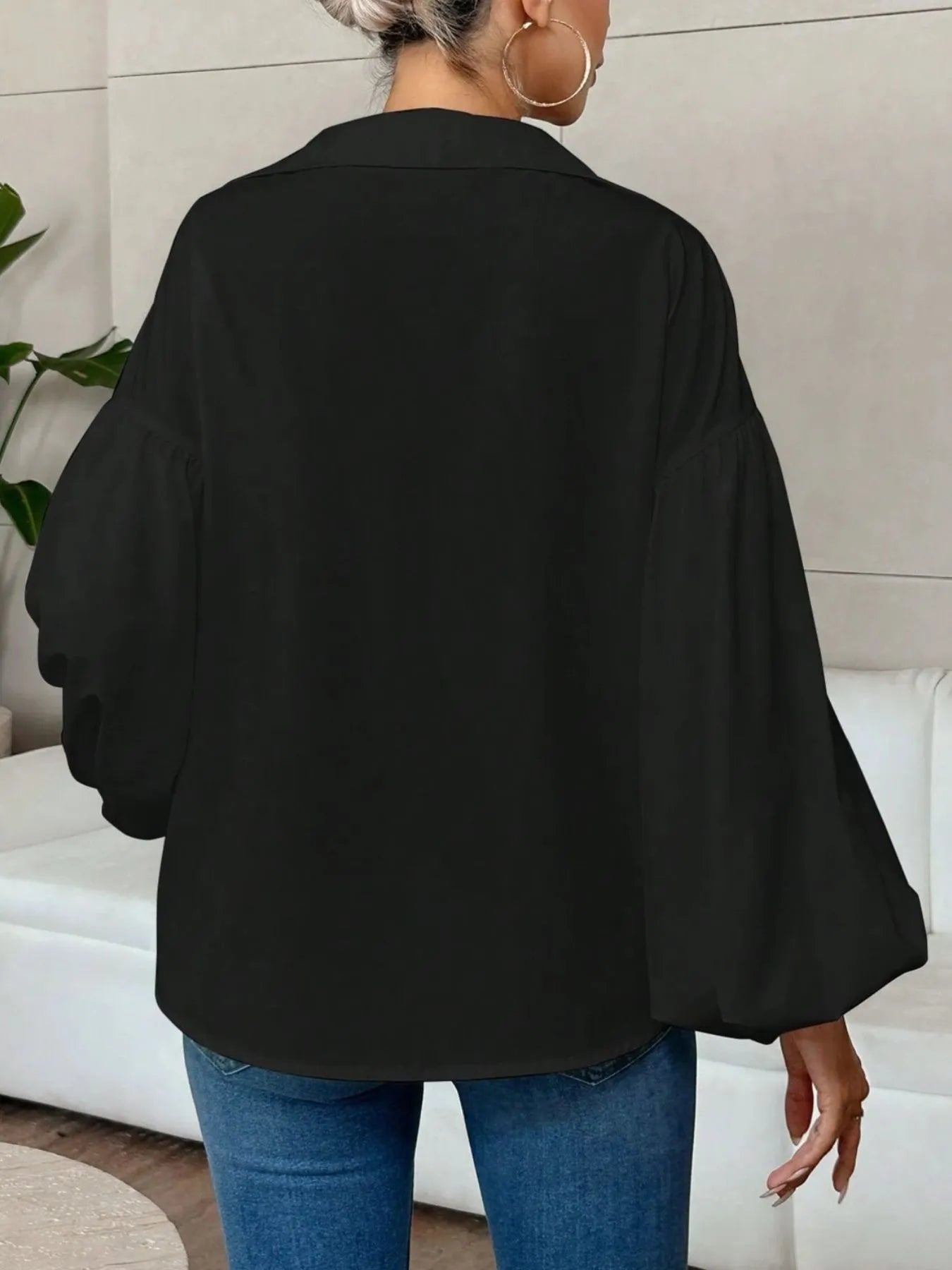 Polka Dot Balloon Sleeve Blouse 5ef7780f-be9b-4d5a-84d0-a0f3e6bb9221-Max-Origin