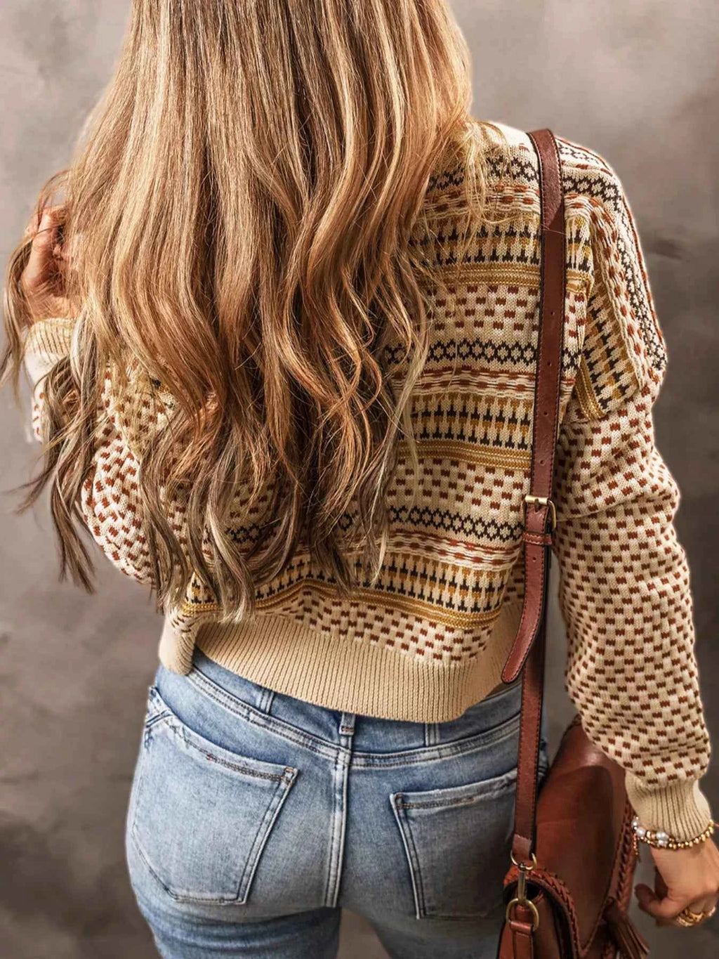 Vintage Patterned Button-Down Cardigan 5efc6a35-e4d6-4fec-8008-536c95c0a5f7-Max-Origin