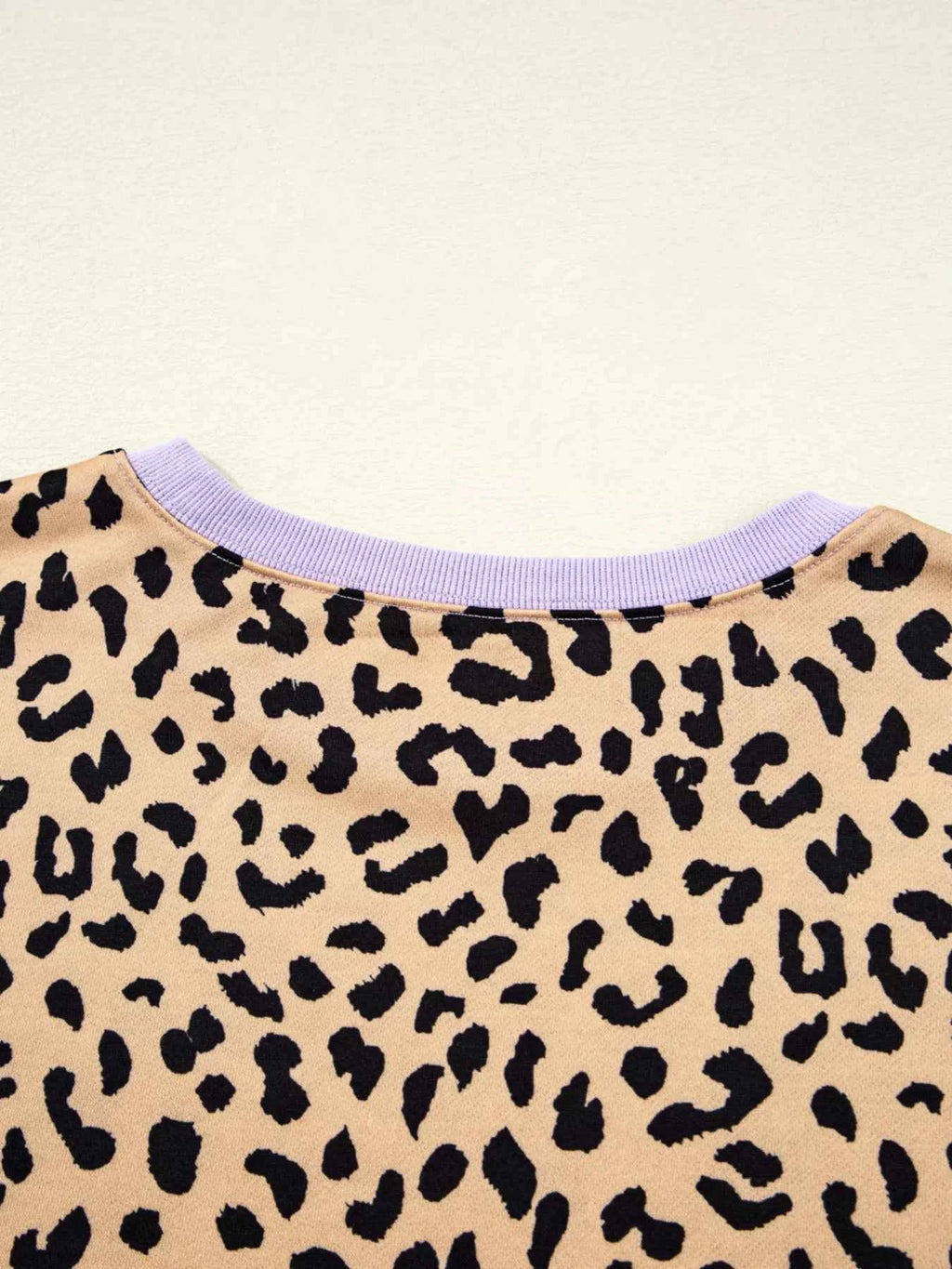 Stripe Color Block Patchwork Leopard Casual Sweatshirt with Slits 5f1a49f0f97b4d48aed7779e1f46e0a7-Max-Origin