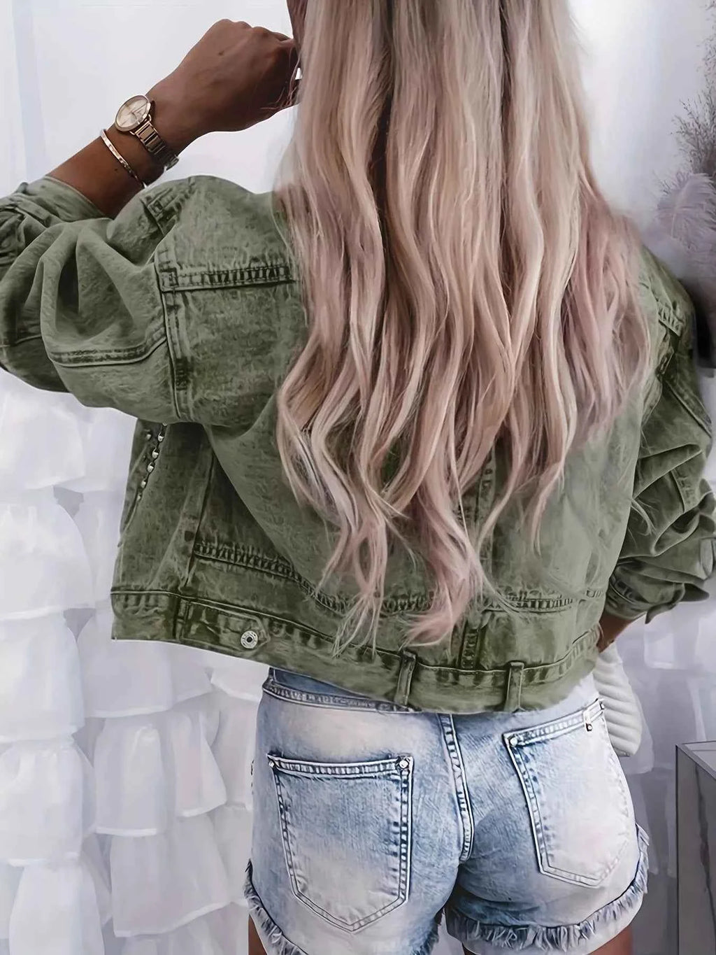 Studded Button Up Wash Denim Jacket 5f3511a2-1791-4eb6-abbf-9e9ac838d007-Max-Origin