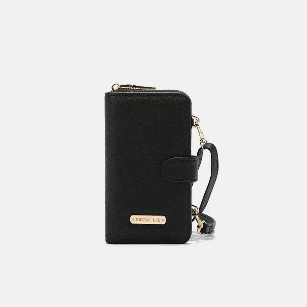 Nicole Lee USA 2 Piece Phone Case Crossbody Wallet Black One Size 5f46715f-432f-45df-a755-fca4d35a4b45-Max