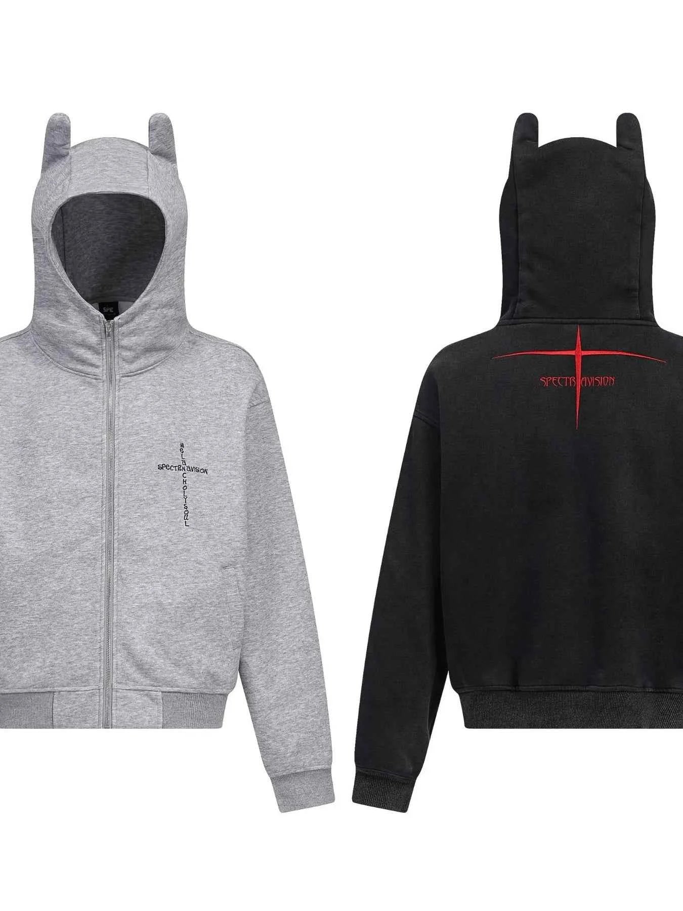 Men's Devil Horn Zip-Up Hoodie 5f6a380c4ea44a75a4c157cd1fe5c8f3-Max-Origin