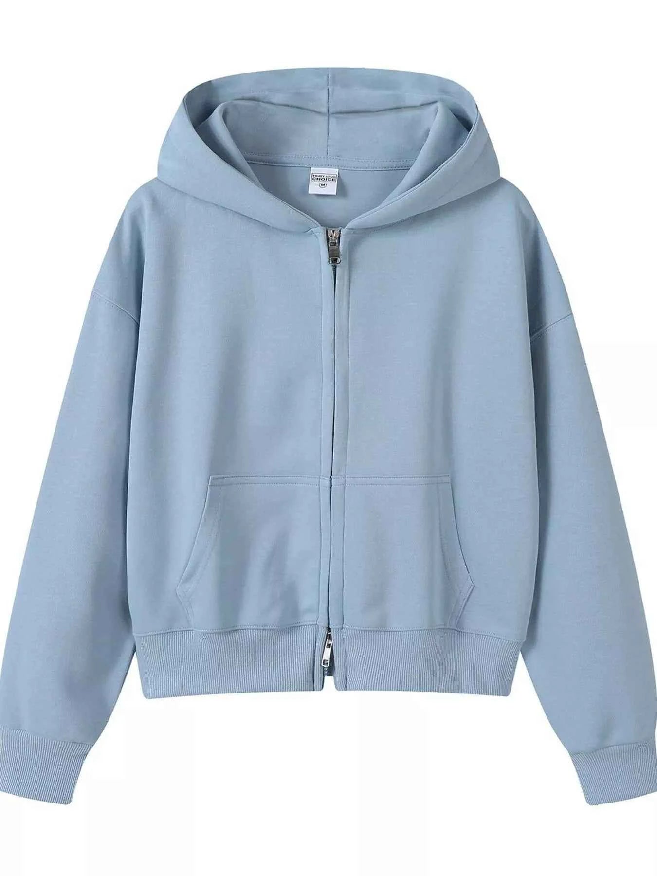 Full Size Casual Zip-Up Long Sleeve Hoodie Plus Size Blue 5fb1a0e1-5ead-4d04-8f9b-a3f098907e91-Max-Origin