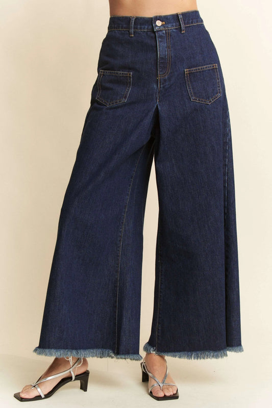 Patch Pocket Wide Leg Culotte Jeans 5fbbe2169f3449d09ac1d8ac485c8bd0-Max-Origin