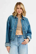 RISEN Oversized Cargo Pocket Denim Jacket with Cuffed Sleeves MEDIUM 5fc94952fb4544b39df908386545b232-Max-Origin