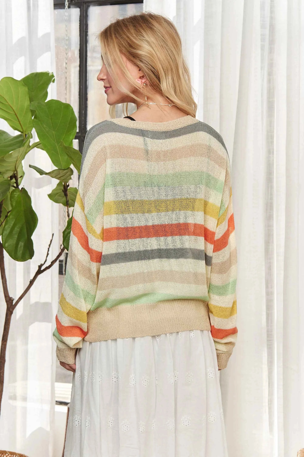 ADORA Stripe Long Sleeves Knit Top 5fd6720d0f394fa6b62e28e518edcfcb-Max-Origin