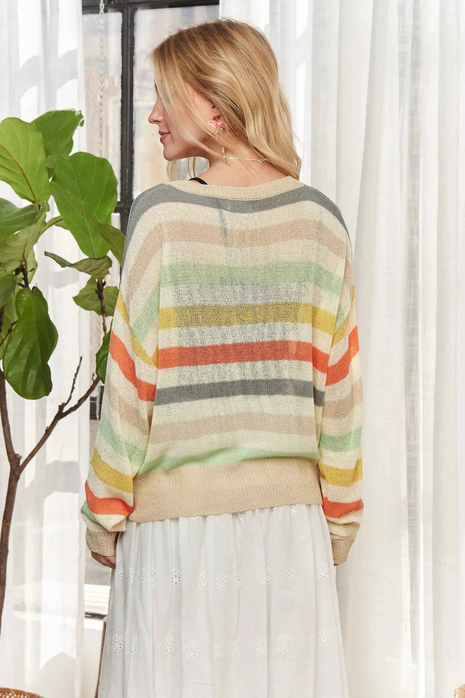 ADORA Stripe Long Sleeves Knit Top 5fd6720d0f394fa6b62e28e518edcfcb-Max-Origin