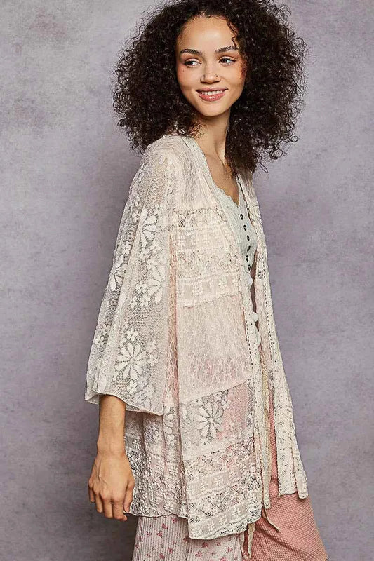 Lace Floral Open Front Cardigan with Trim Detail 5fecc900-73ad-4d1c-a8a1-73098a070c4f-Max-Origin