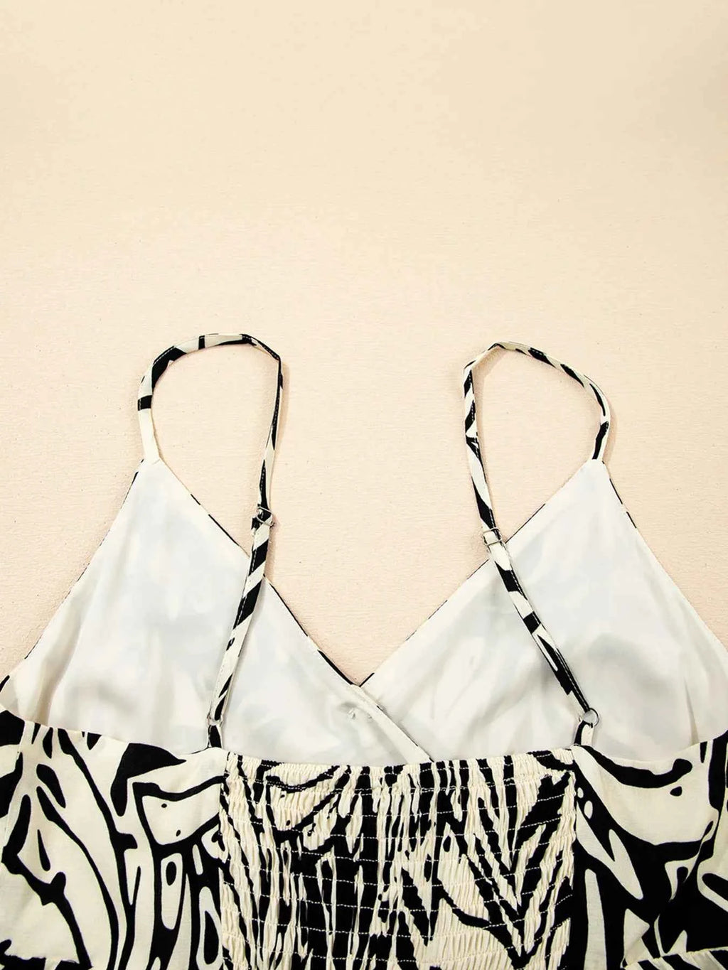 Palm Print Wrapped Spaghetti Straps Tiered Dress 5ff41037fe444d1fa19ae4661ce36800-Max-Origin