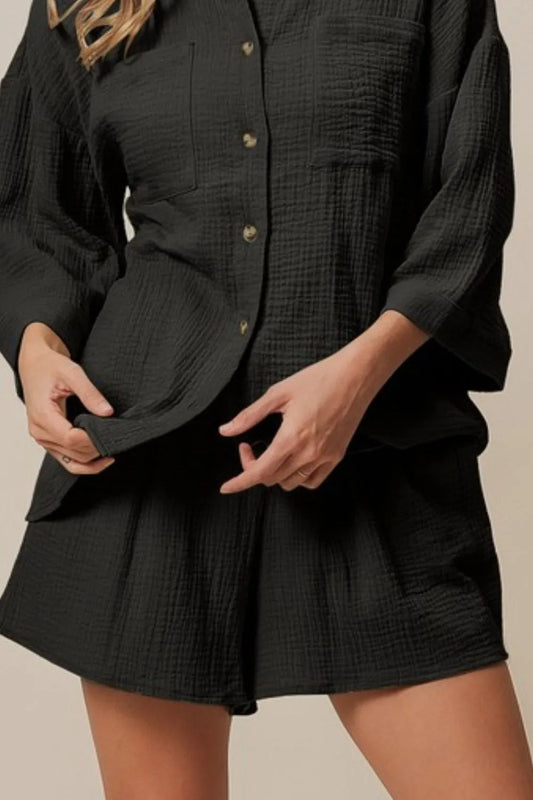 Crinkle Gauze Shirt and Short Set 5ff5413c-3d82-4b6c-84db-8c1e0f458e14-Max-Origin