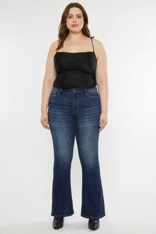 Full Size Mid Rise Slim Flare Jeans 5ff6f512-df02-46d4-8ff6-3a8faaf37bb1-Max