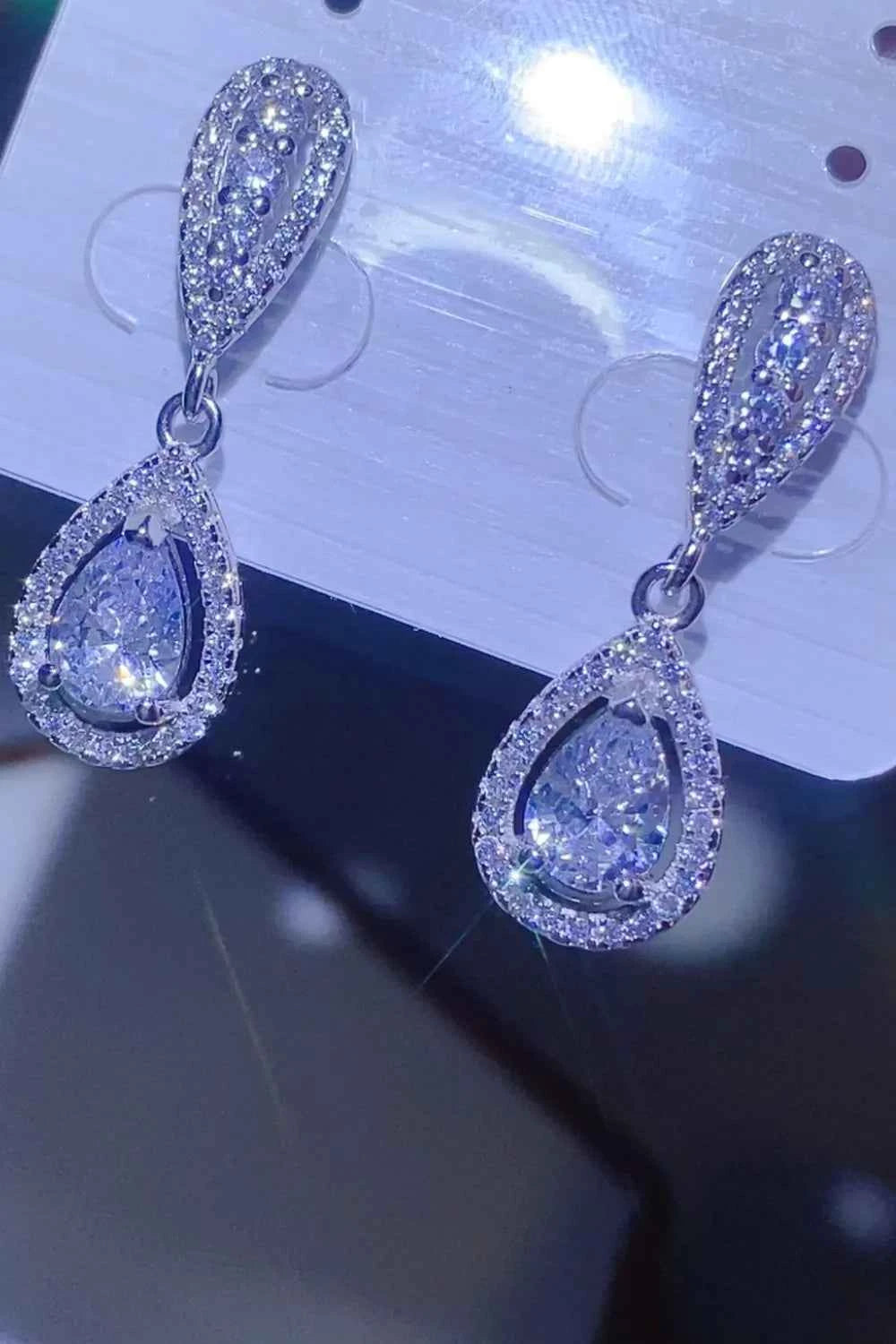 2 Carat Moissanite 925 Sterling Silver Teardrop Earrings 60143920-e5ea-4f35-97b9-116effca4bc2-Max